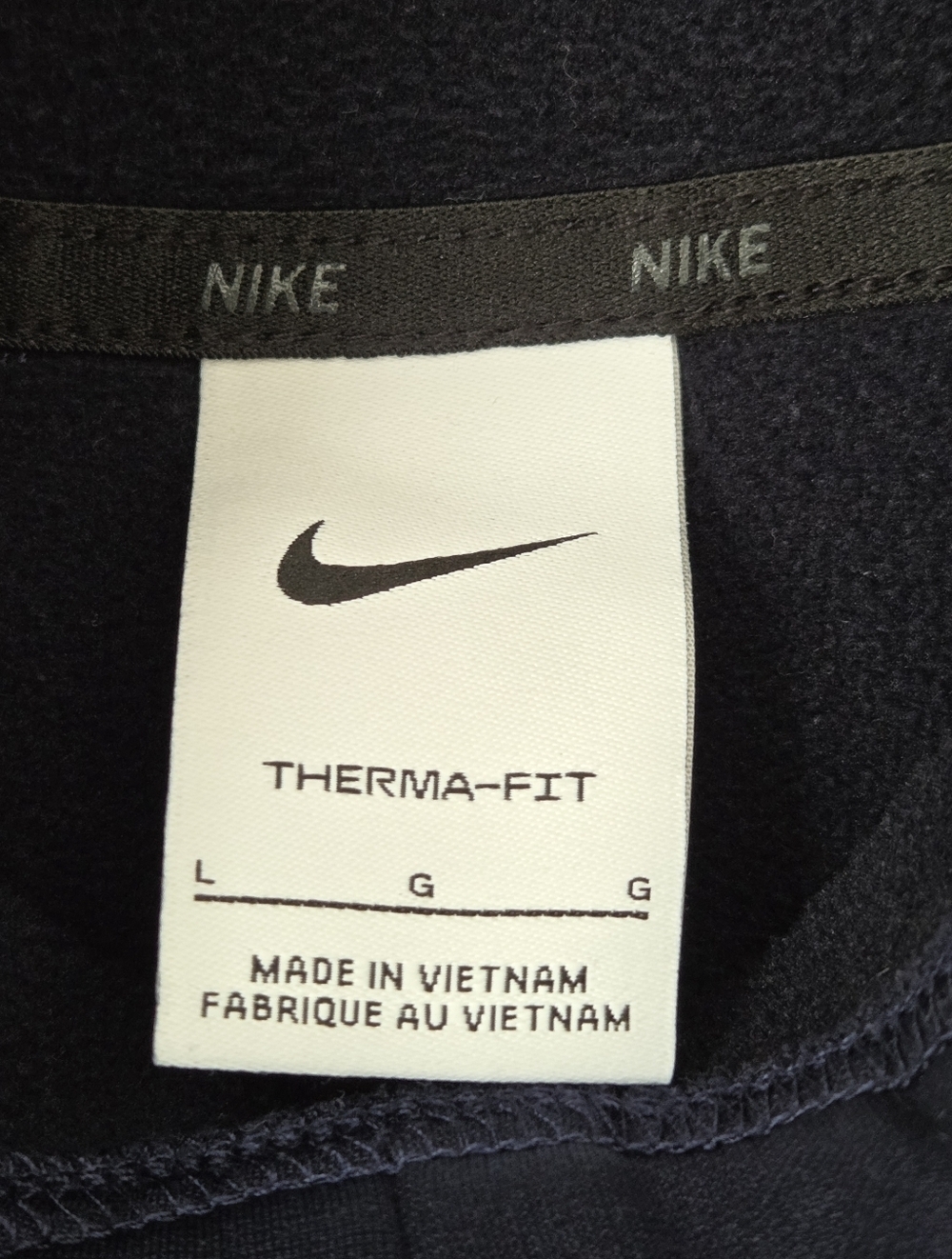 Nike Men's Navy Blue Hoodie - Picture 3 of 8